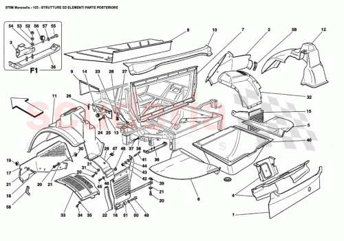 Part Diagram for Ferrari 64557700