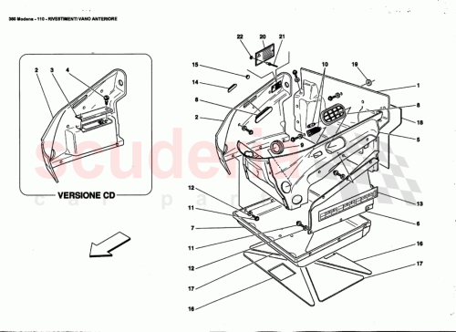 Part Diagram for Ferrari 66212900