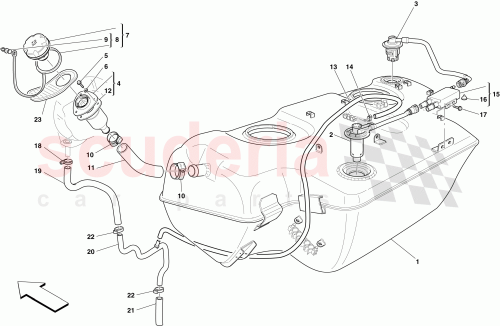 Part Diagram for Ferrari 226109