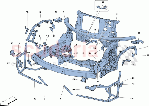 Part Diagram for Ferrari 86107211