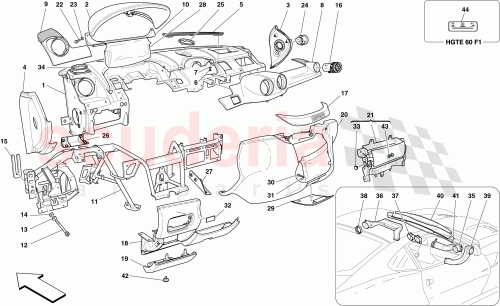Part Diagram for Ferrari 69131200
