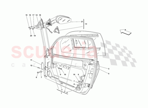 Part Diagram for Ferrari 13836324