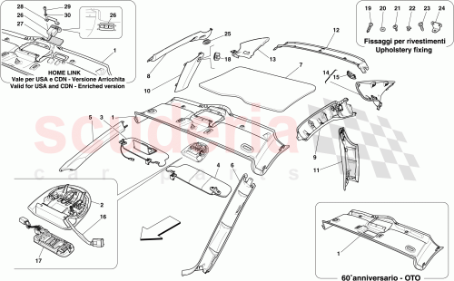 Part Diagram for Ferrari 80019700