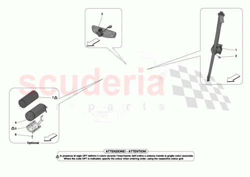 Part Diagram for Ferrari 55058350