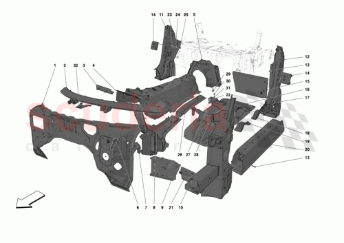 Part Diagram for Ferrari 000204430