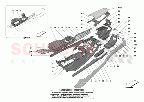 Part Diagram for Ferrari 55034187