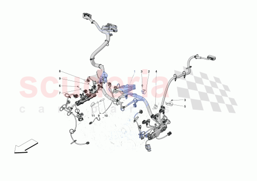Part Diagram for Ferrari 900174