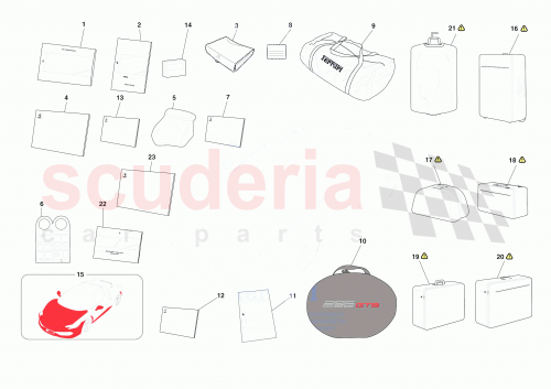 Part Diagram for Ferrari 779250