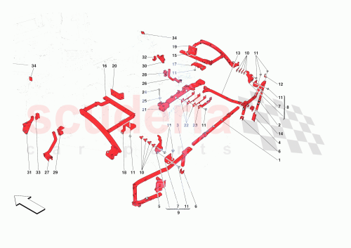 Part Diagram for Ferrari 958449