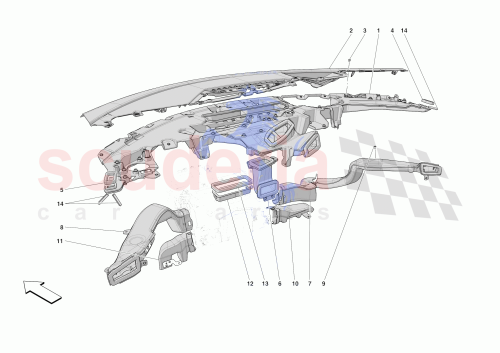 Part Diagram for Ferrari 70007710