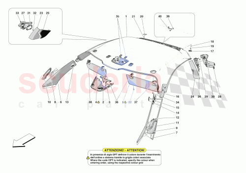 Part Diagram for Ferrari 976748