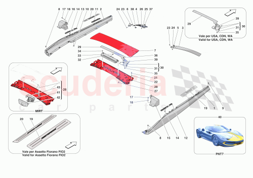 Part Diagram for Ferrari 70007729