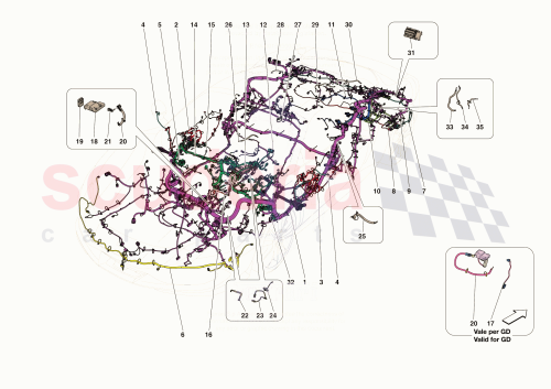 Part Diagram for Ferrari 941651