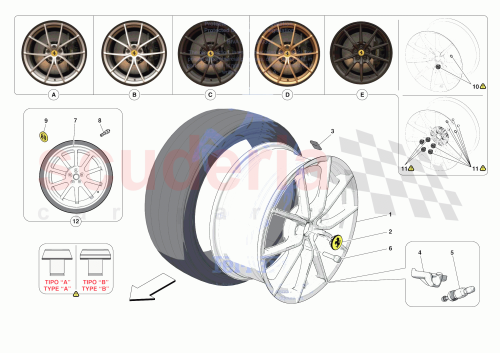 Part Diagram for Ferrari 254075