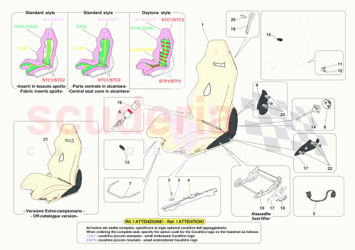 Part Diagram for Ferrari 070006675