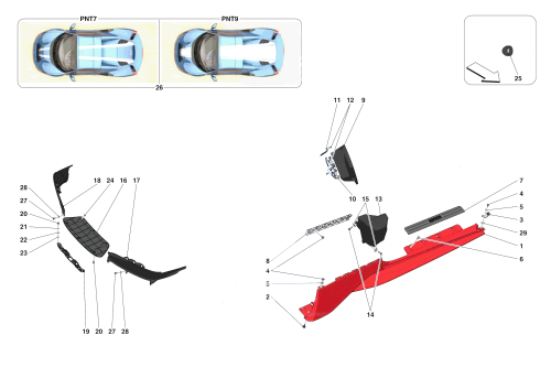 Part Diagram for Ferrari 900971