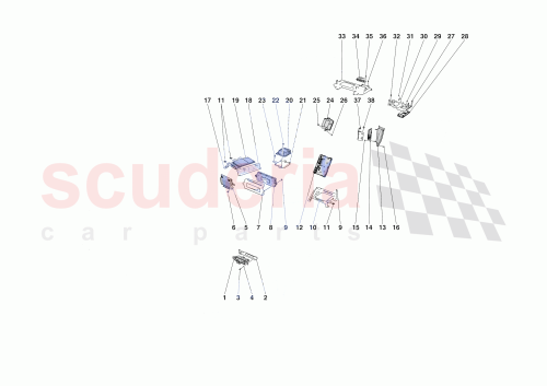 Part Diagram for Ferrari 801009