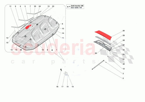 Part Diagram for Ferrari 811822