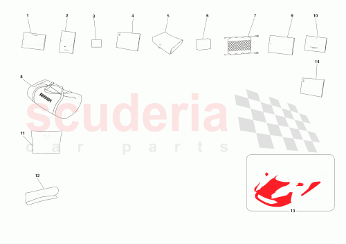Part Diagram for Ferrari 070005839