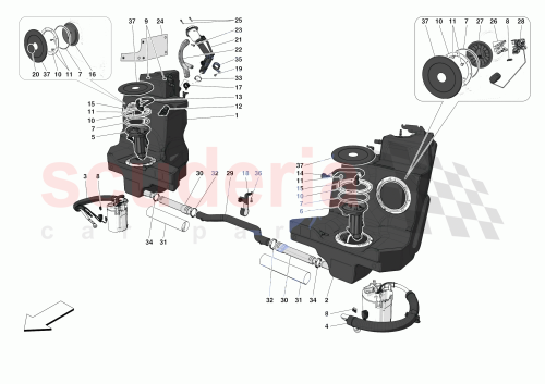 Part Diagram for Ferrari 805584