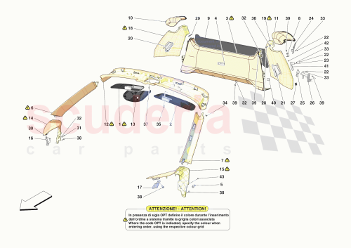Part Diagram for Ferrari 70007591