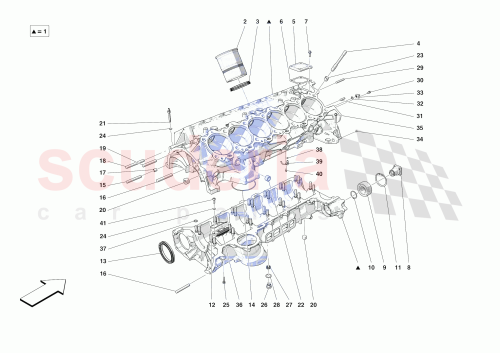Part Diagram for Ferrari 55002687