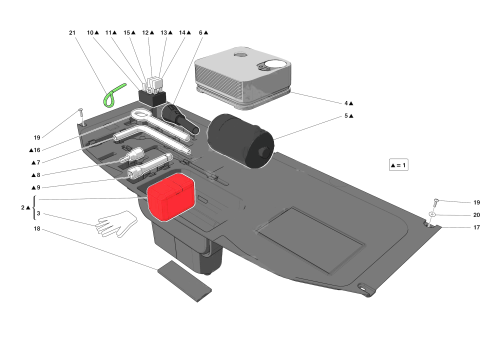 Part Diagram for Ferrari 918337
