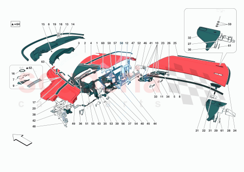 Part Diagram for Ferrari 848838