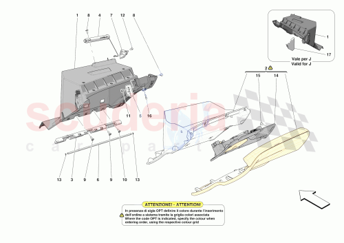 Part Diagram for Ferrari 89255800