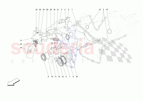 Part Diagram for Ferrari 981171