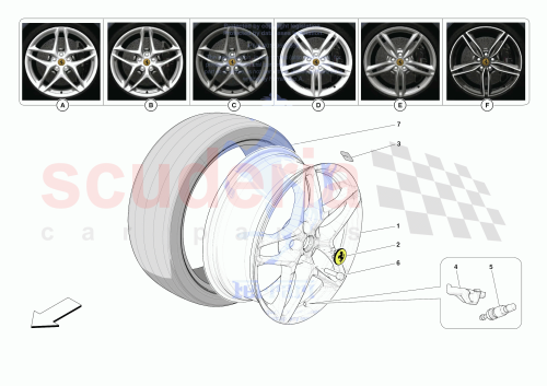 Part Diagram for Ferrari 70007123