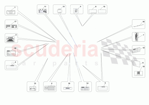 Part Diagram for Ferrari 965893