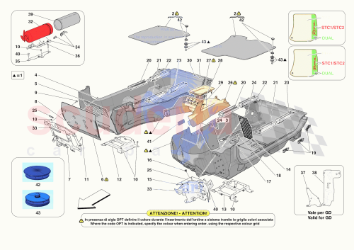 Part Diagram for Ferrari 901316