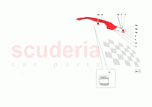 Part Diagram for Ferrari 55004981