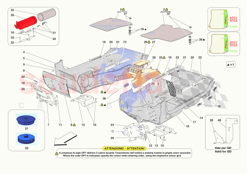 Part Diagram for Ferrari 055004003