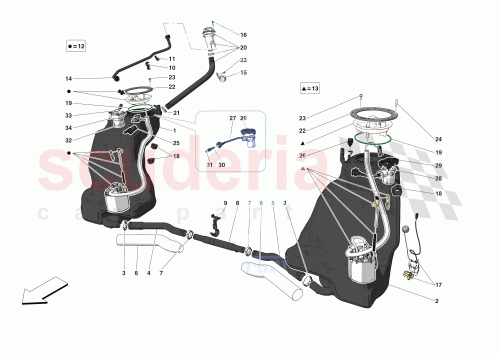 Part Diagram for Ferrari 882729