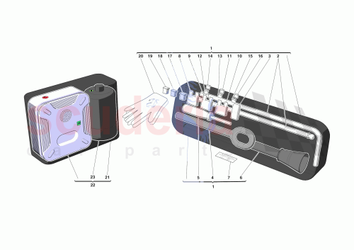 Part Diagram for Ferrari 889345