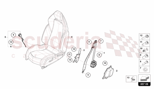 Part Diagram for Lamborghini 47B857767