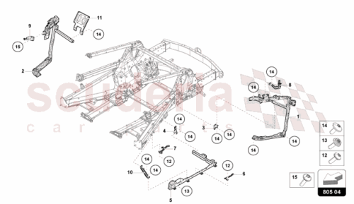 Part Diagram for Lamborghini 47B813657A
