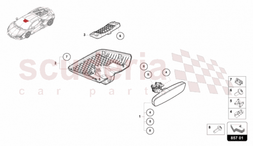 Part Diagram for Lamborghini 47B857167