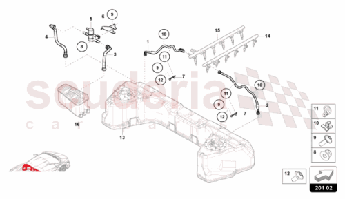 Part Diagram for Lamborghini 4N0201559