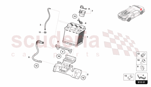 Part Diagram for Lamborghini 1EA911137A