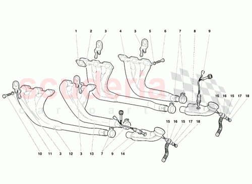 Part Diagram for Lamborghini 004432438