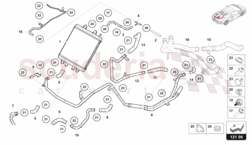 Part Diagram for Lamborghini 47B121036B