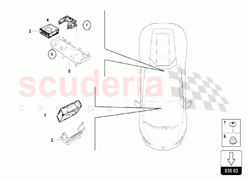 Part Diagram for Lamborghini 4T0035642A