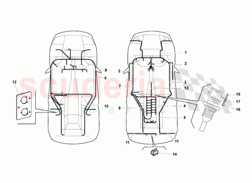 Part Diagram for Lamborghini 417971135B