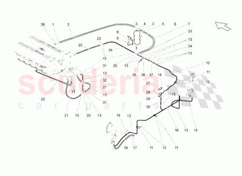 Part Diagram for Lamborghini 400131381A