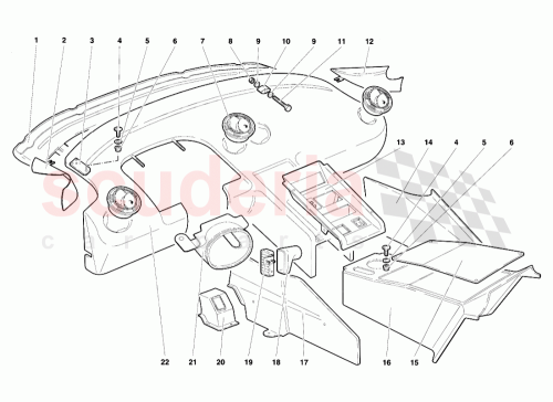 Part Diagram for Lamborghini 009421549