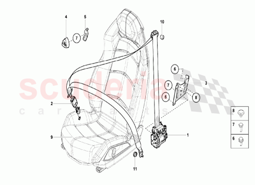 Part Diagram for Lamborghini 472857706A90F
