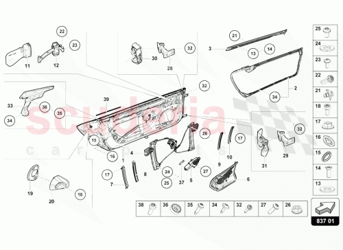 Part Diagram for Lamborghini 4T7831432